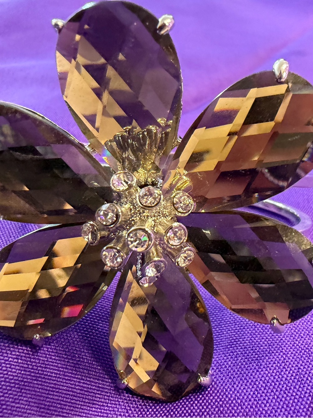 Park Lane Reflections Swarovski Crystal Flower Bracelet NWT $224 Retail